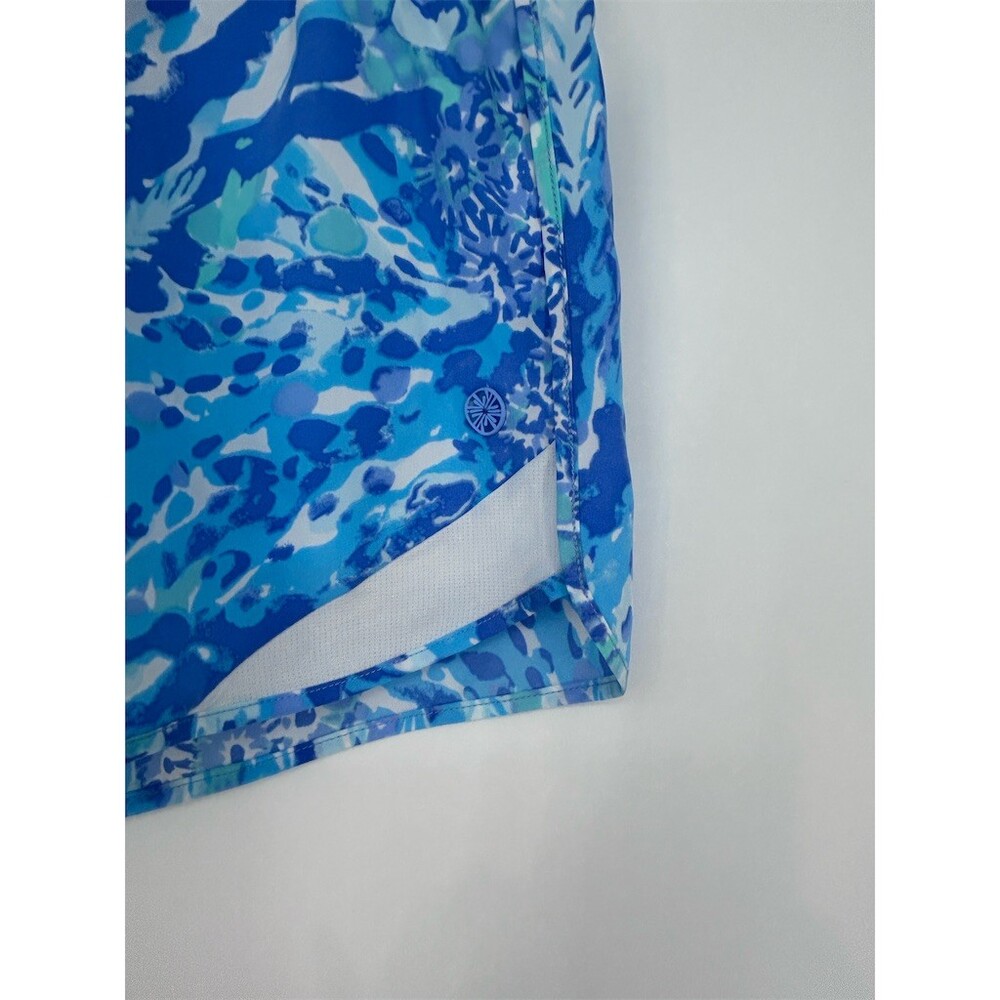 Lilly Pulitzer Luxletic Ocean Trail Shorts Blue Haven Preppy Athleisure, XS - Picture 4 of 7